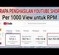 Penghasilan Youtube